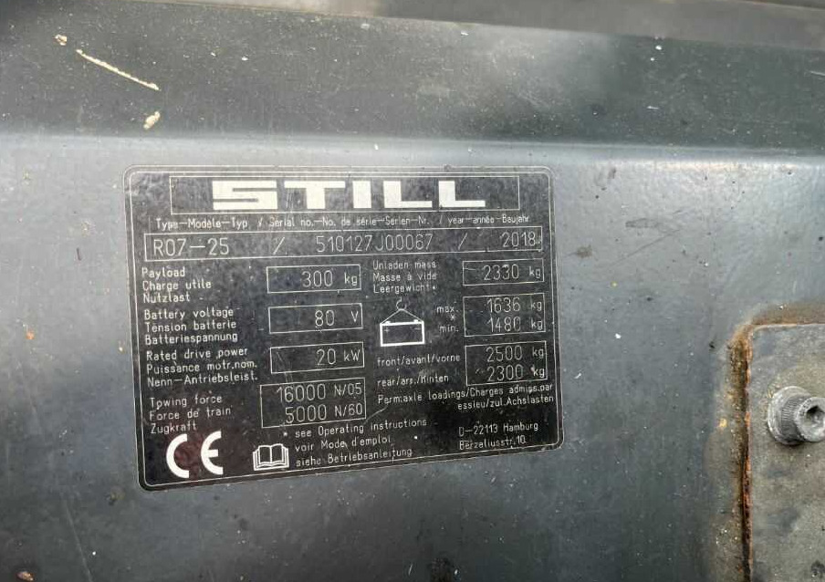 Still R07-25 - Ciągnik akumulatorowy: zdjęcie 4 Still R07-25 - Ciągnik akumulatorowy: zdjęcie 4