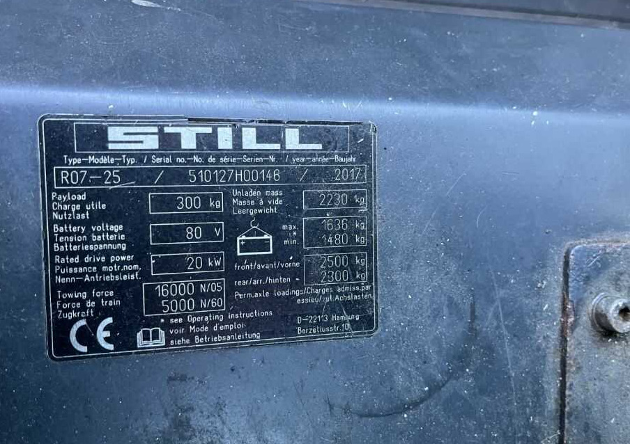 Still R07-25 - Ciągnik akumulatorowy: zdjęcie 4 Still R07-25 - Ciągnik akumulatorowy: zdjęcie 4