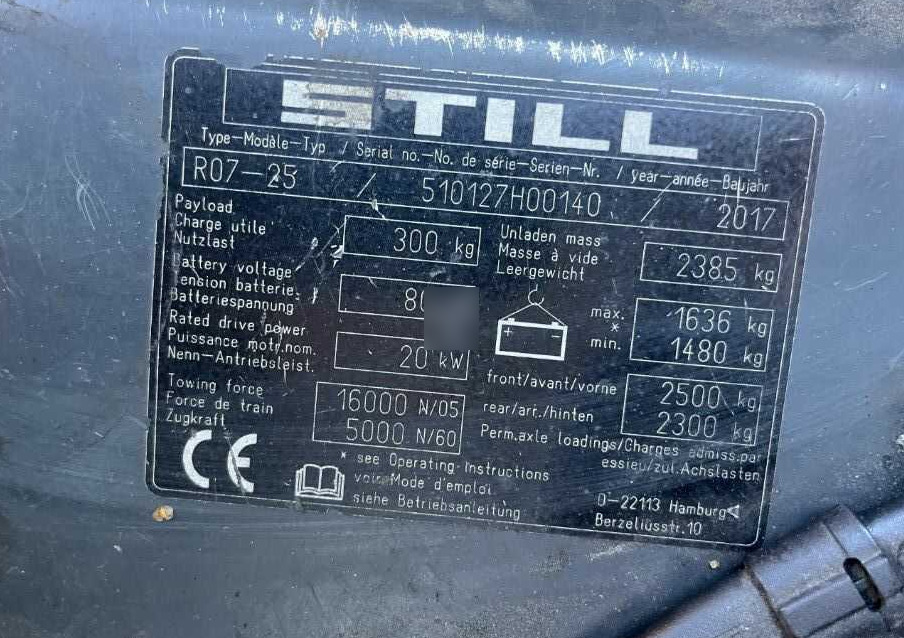Still R07-25 - Ciągnik akumulatorowy: zdjęcie 4 Still R07-25 - Ciągnik akumulatorowy: zdjęcie 4