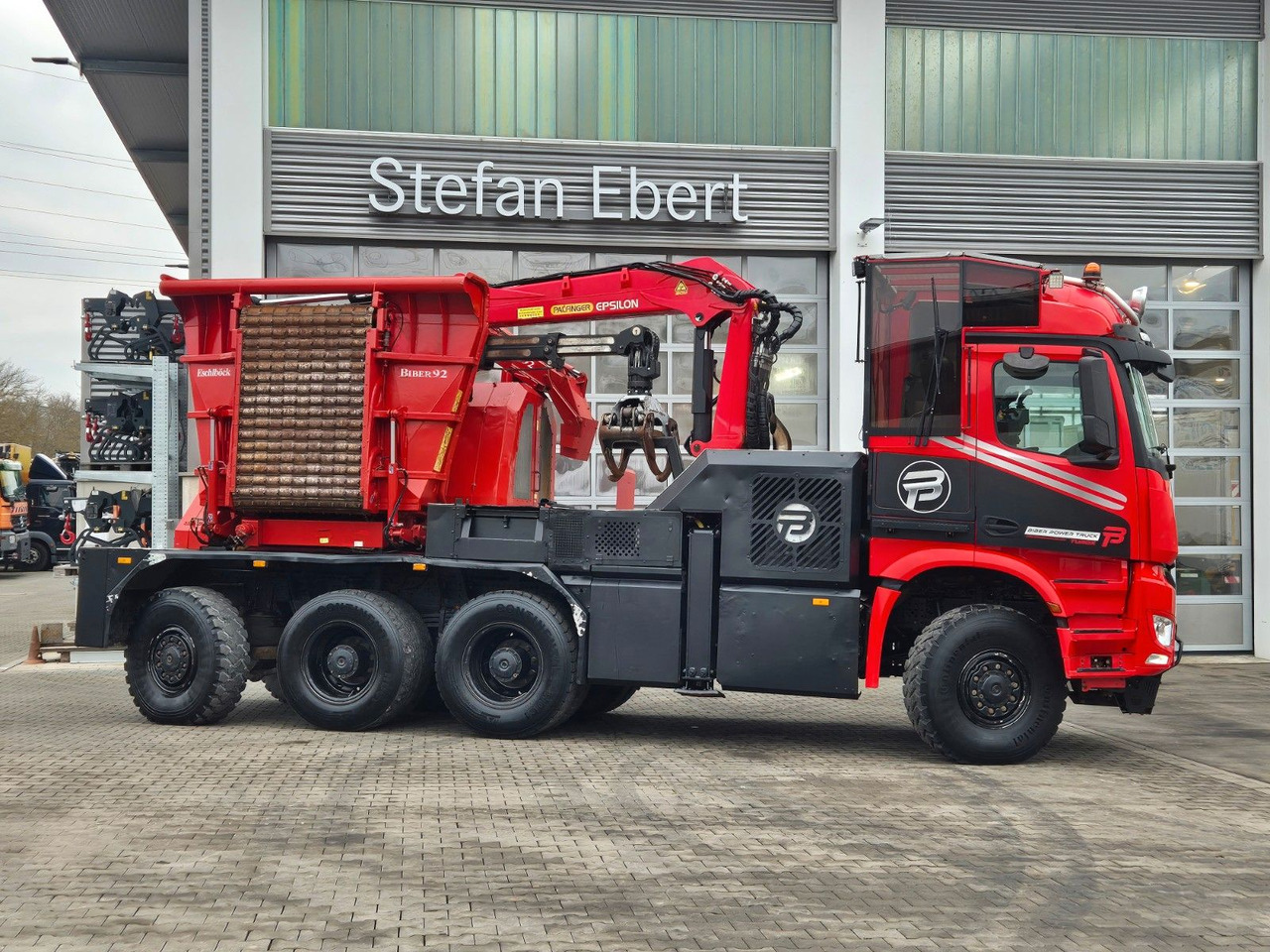 Samochód do drewna, Samochod ciężarowy z HDS Mercedes-Benz TUROX 8x8 Eschlböck Biber 92 Holzhacker / 1.512h: zdjęcie 6 Samochód do drewna, Samochod ciężarowy z HDS Mercedes-Benz TUROX 8x8 Eschlböck Biber 92 Holzhacker / 1.512h: zdjęcie 6