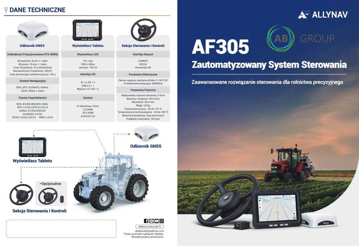 Advanced Navigation ALLYNAV AF305 (ISOBUS) - System nawigacyjny do Maszyn rolniczych: zdjęcie 3 Advanced Navigation ALLYNAV AF305 (ISOBUS) - System nawigacyjny do Maszyn rolniczych: zdjęcie 3