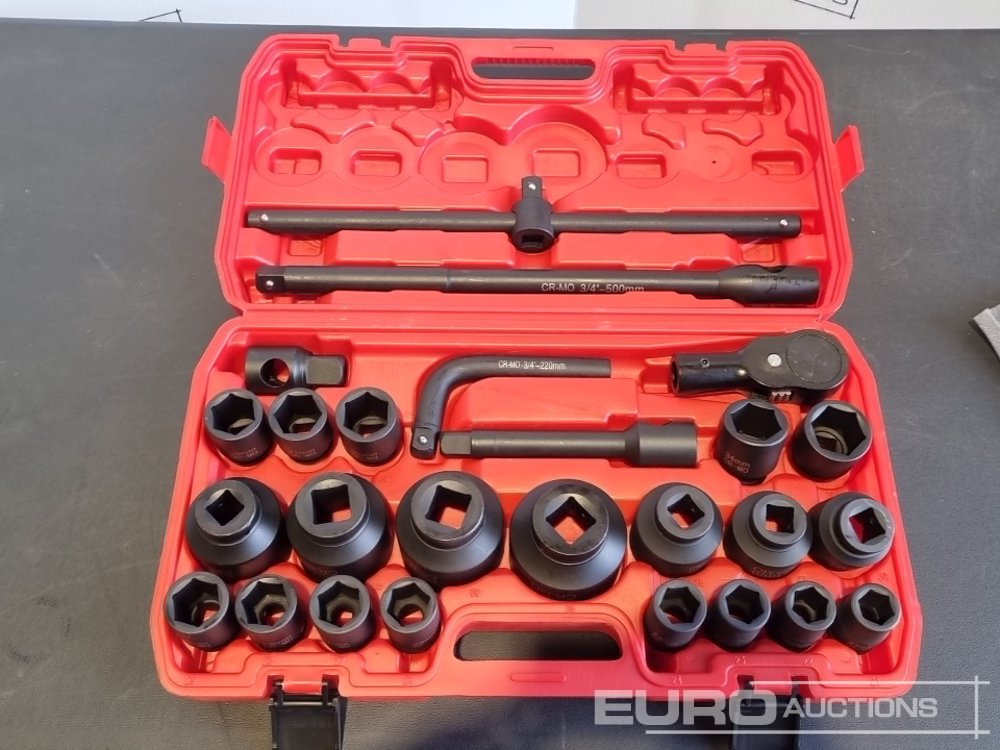 Unused 2025 Boss 3/4" 26pc Heavy Duty Pneumatic Socket Set, 4" Connecting Rod, 8" Connecting Rod Quick Ratchet Wrench, 20" Sliding Road, L Handle Sliding Head Extension Bar - Wyposażenie garażu/ Warsztatów: zdjęcie 4 Unused 2025 Boss 3/4" 26pc Heavy Duty Pneumatic Socket Set, 4" Connecting Rod, 8" Connecting Rod Quick Ratchet Wrench, 20" Sliding Road, L Handle Sliding Head Extension Bar - Wyposażenie garażu/ Warsztatów: zdjęcie 4