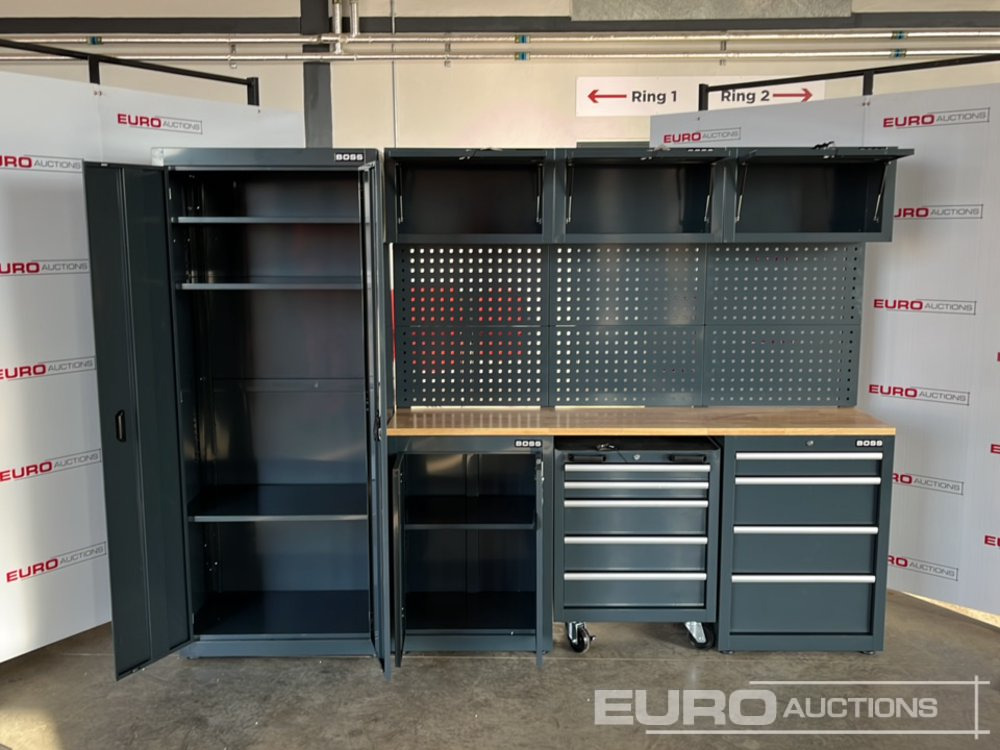 Unused Boss 2.6m 9 Drawer, 5 Cabinet Tool Station - Wyposażenie garażu/ Warsztatów: zdjęcie 4 Unused Boss 2.6m 9 Drawer, 5 Cabinet Tool Station - Wyposażenie garażu/ Warsztatów: zdjęcie 4