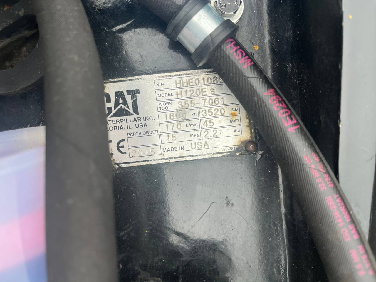 CAT H120S/CW40S/BRH - Młot hydrauliczny: zdjęcie 3 CAT H120S/CW40S/BRH - Młot hydrauliczny: zdjęcie 3