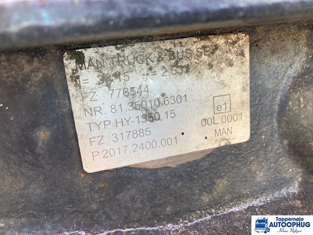 MAN HY1350 – 2.53 – MAN 81.35010-6301 - Dyferencjał do Samochodów ciężarowych: zdjęcie 3 MAN HY1350 – 2.53 – MAN 81.35010-6301 - Dyferencjał do Samochodów ciężarowych: zdjęcie 3