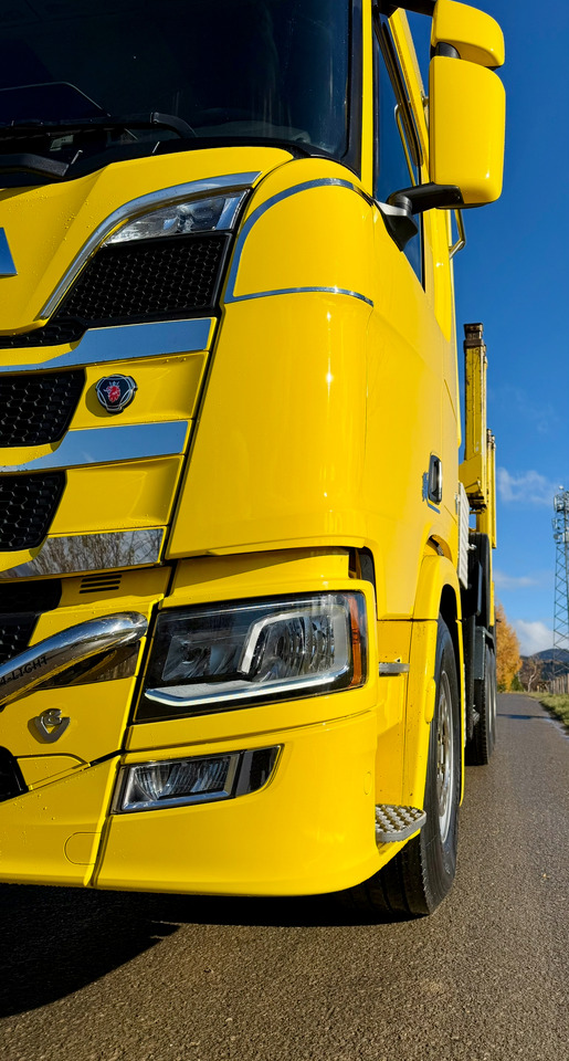 Samochód do drewna, Samochod ciężarowy z HDS SCANIA R650: zdjęcie 9