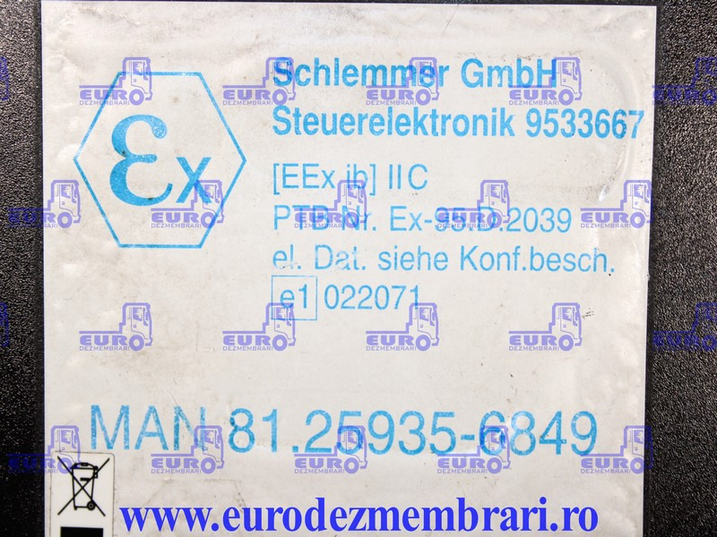 CALCULATOR ADR MAN TGX TGA 81.25935.6849, 81.25935.6806 - ECU do Samochodów ciężarowych: zdjęcie 2 CALCULATOR ADR MAN TGX TGA 81.25935.6849, 81.25935.6806 - ECU do Samochodów ciężarowych: zdjęcie 2