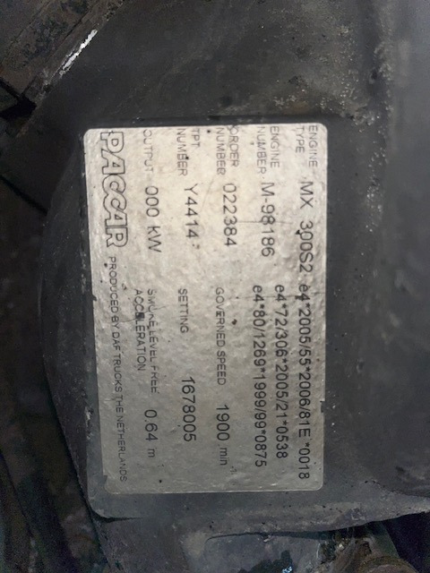 Paccar MX 300 S2 - Silnik do Samochodów ciężarowych: zdjęcie 1 Paccar MX 300 S2 - Silnik do Samochodów ciężarowych: zdjęcie 1