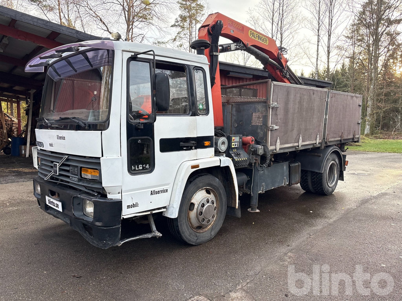 VOLVO FL614 4X2 - Wywrotka, Samochod ciężarowy z HDS: zdjęcie 1 VOLVO FL614 4X2 - Wywrotka, Samochod ciężarowy z HDS: zdjęcie 1