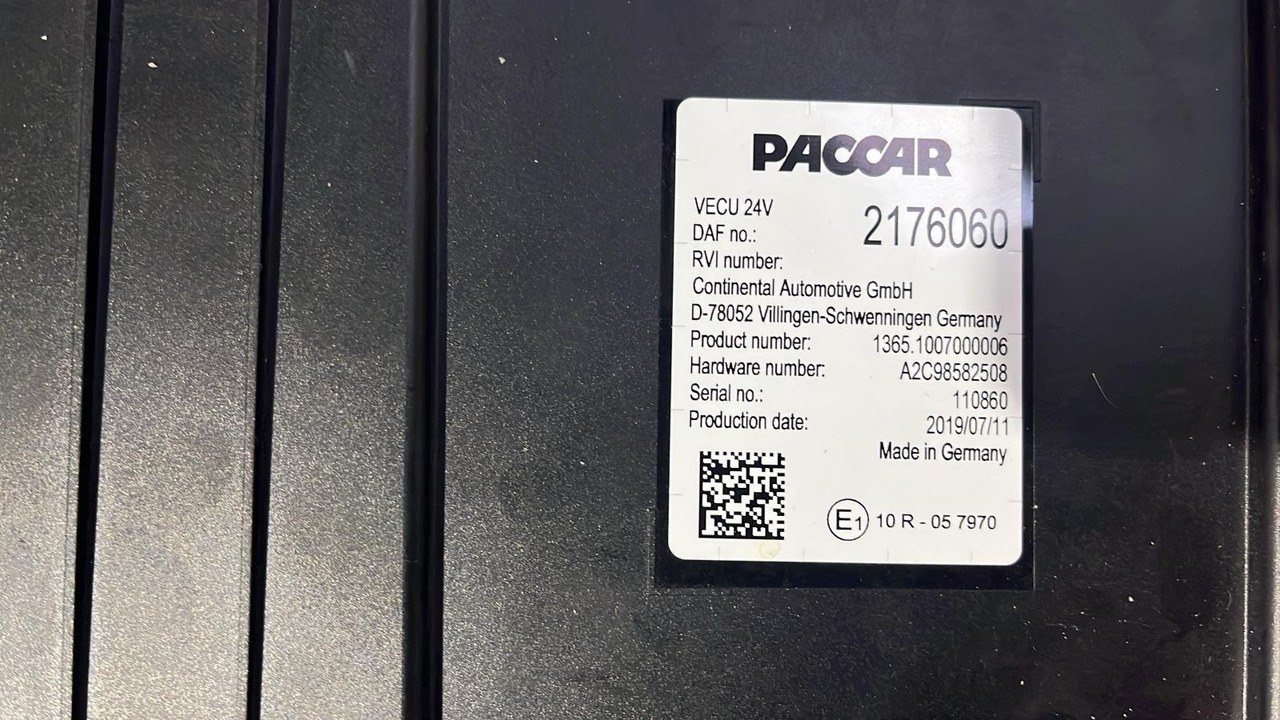 DAF XF CF VECU Control Unit Module 2176060 - ECU: zdjęcie 4 DAF XF CF VECU Control Unit Module 2176060 - ECU: zdjęcie 4