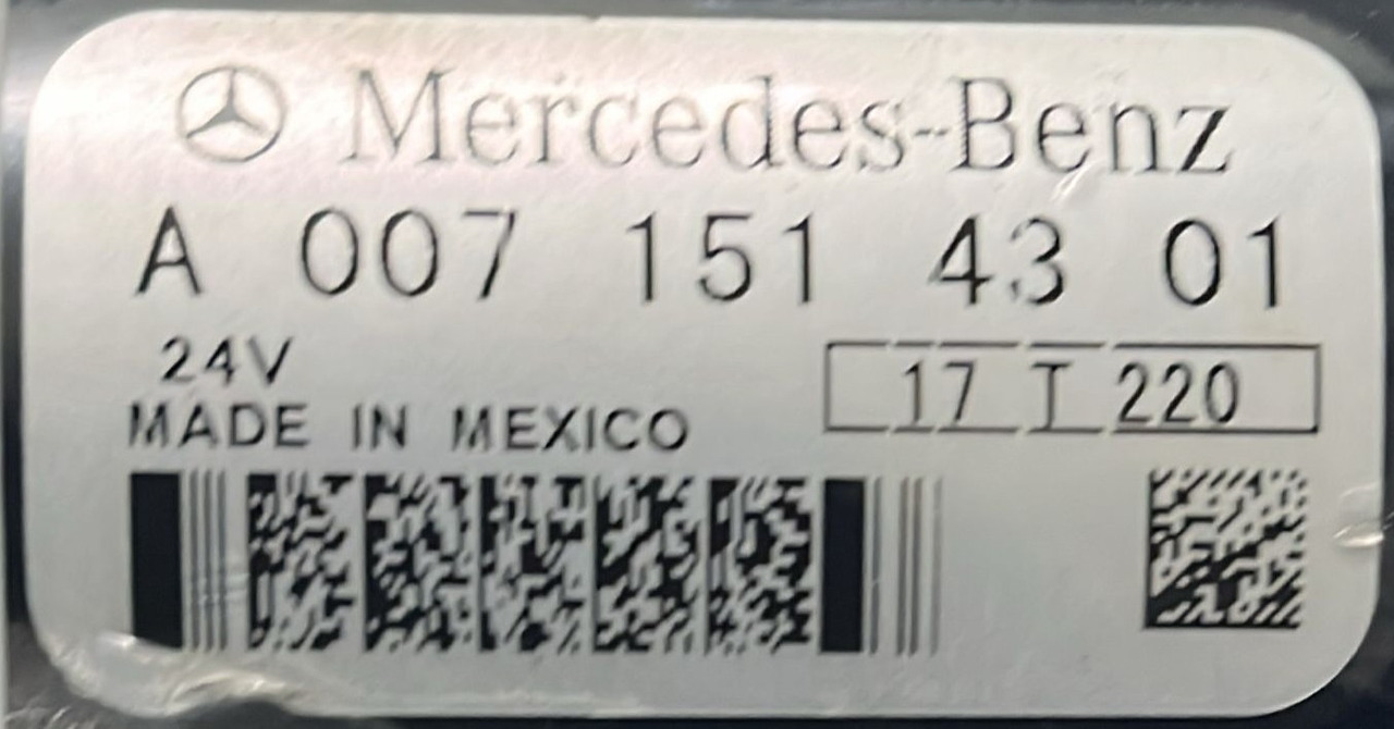 Starter Mercedes Actros MP4 Euro 6 A0071514301 - Rozrusznik do Samochodów ciężarowych: zdjęcie 5 Starter Mercedes Actros MP4 Euro 6 A0071514301 - Rozrusznik do Samochodów ciężarowych: zdjęcie 5