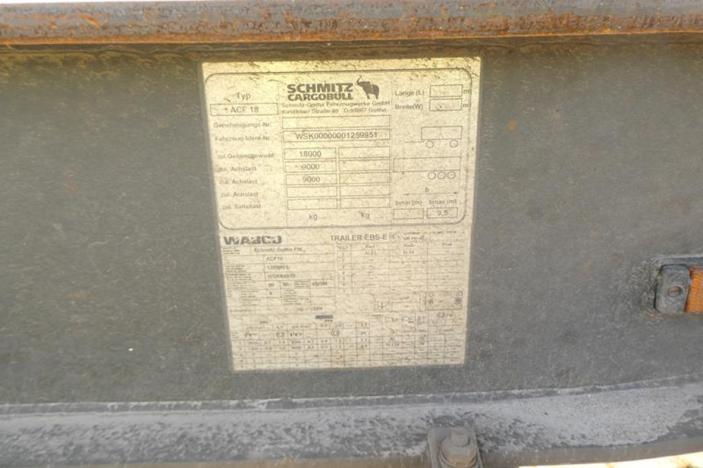 SCHMITZ GOTHA Abrollcontainernanhänger ACF 18 Containeranhänger S -Schlitten - Przyczepa do hakowca/ Bramowca: zdjęcie 2 SCHMITZ GOTHA Abrollcontainernanhänger ACF 18 Containeranhänger S -Schlitten - Przyczepa do hakowca/ Bramowca: zdjęcie 2